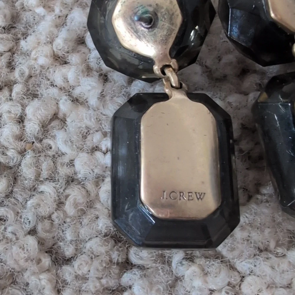 J.Crew Black Jewelry Box Earrings